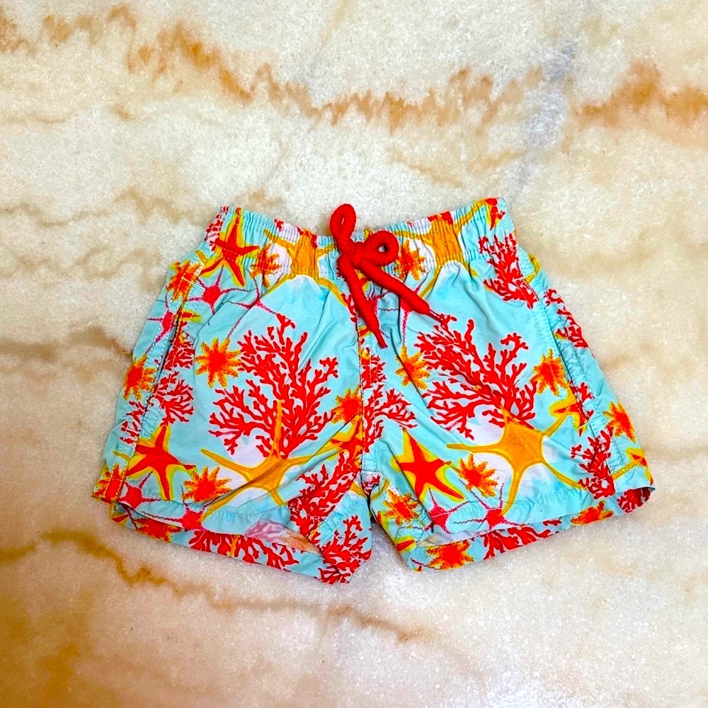 Vilebrequin Kids Sea Life Print Swim Shorts